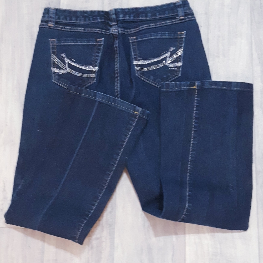 Womens Denim jeans Sz 10 NINE WEST Dark Wash B79
